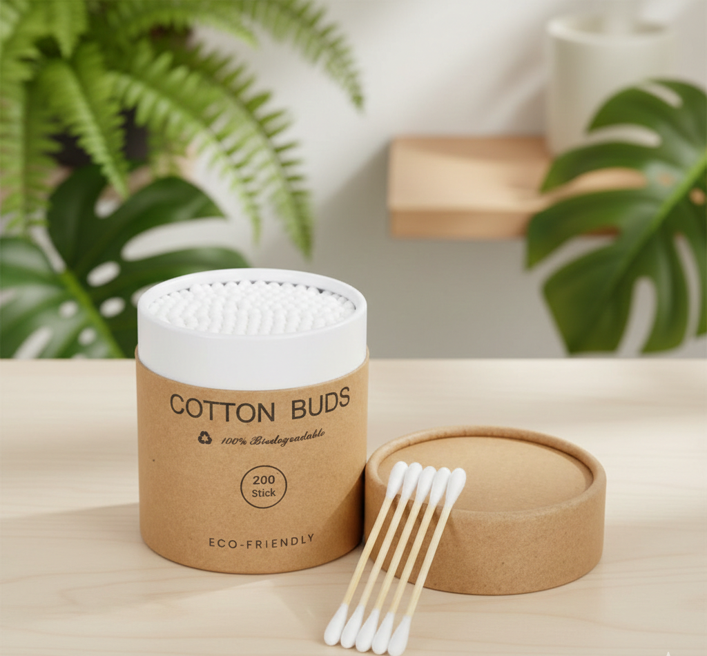 200 Pcs Bamboo Cotton Buds