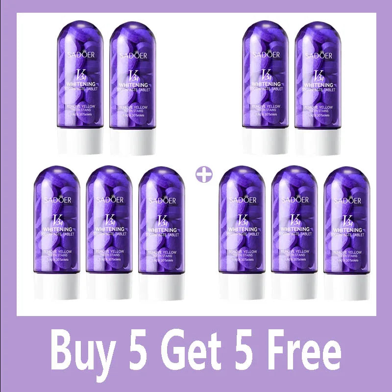 Grapes Flavor Solid Toothpaste Tablets