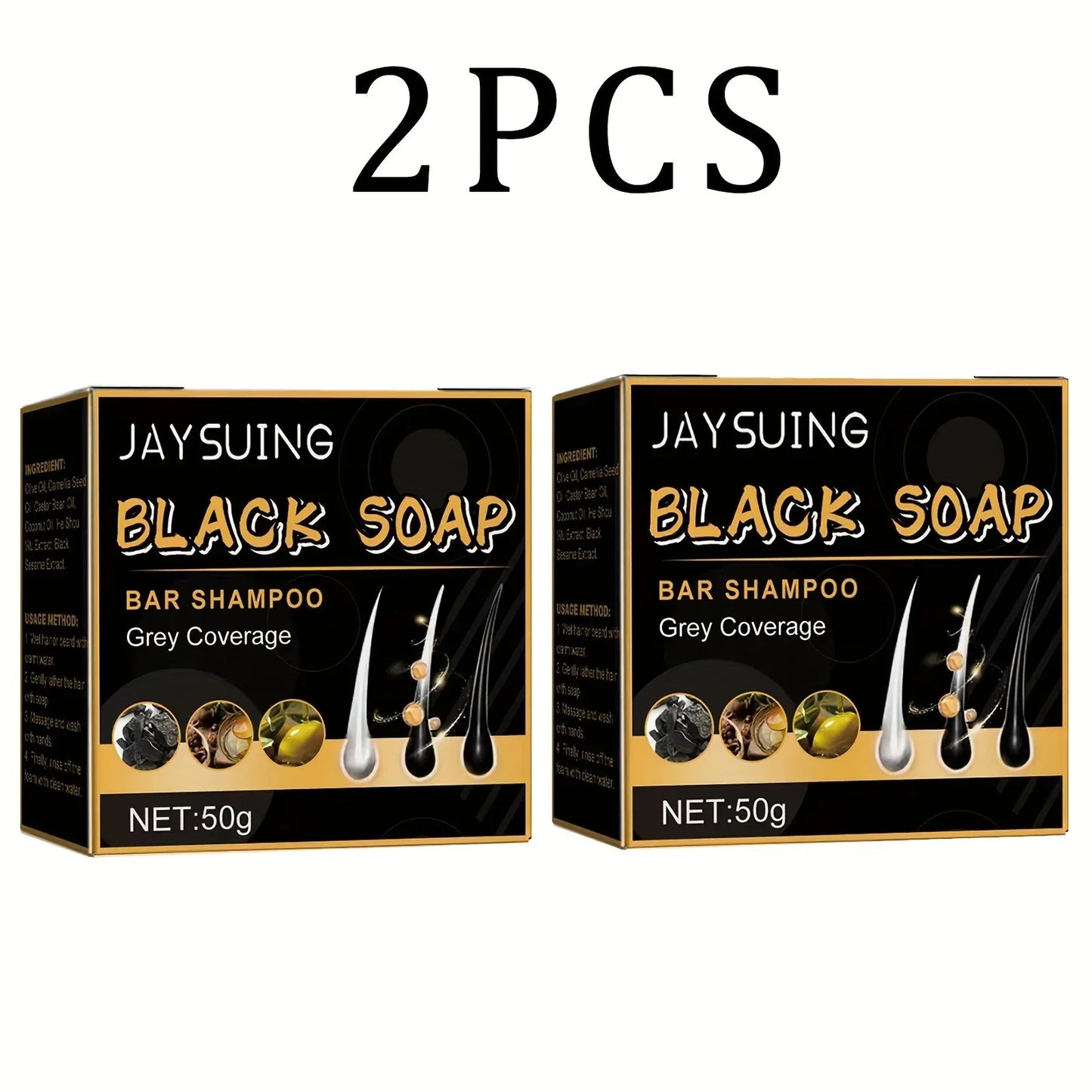 Polygonum Multiflorum Black Shampoo Soap