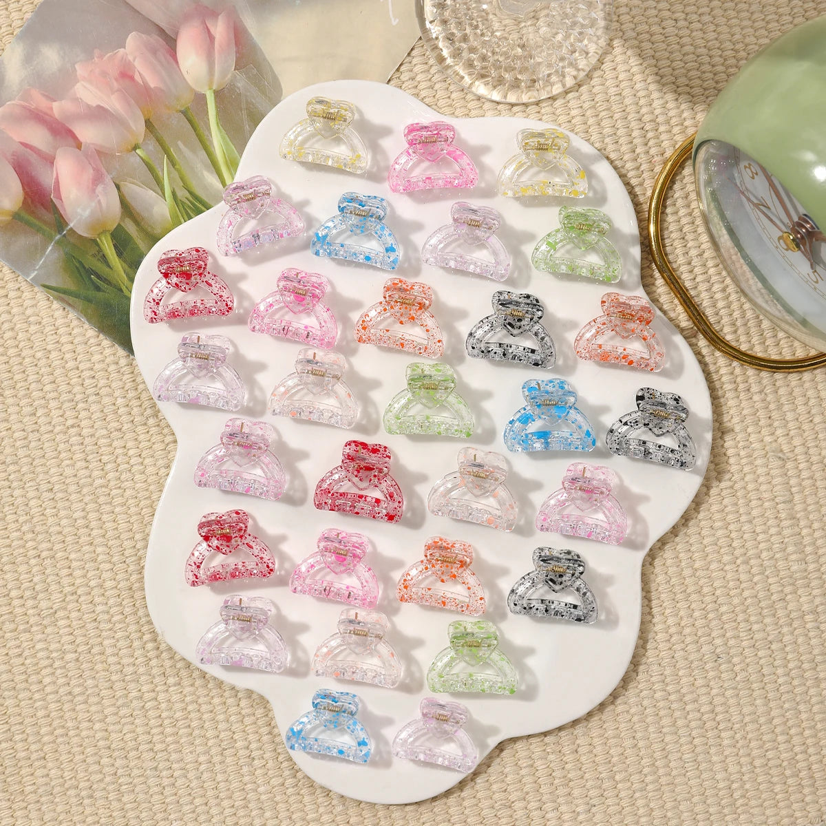 Mini Flower Hair Clips for Women