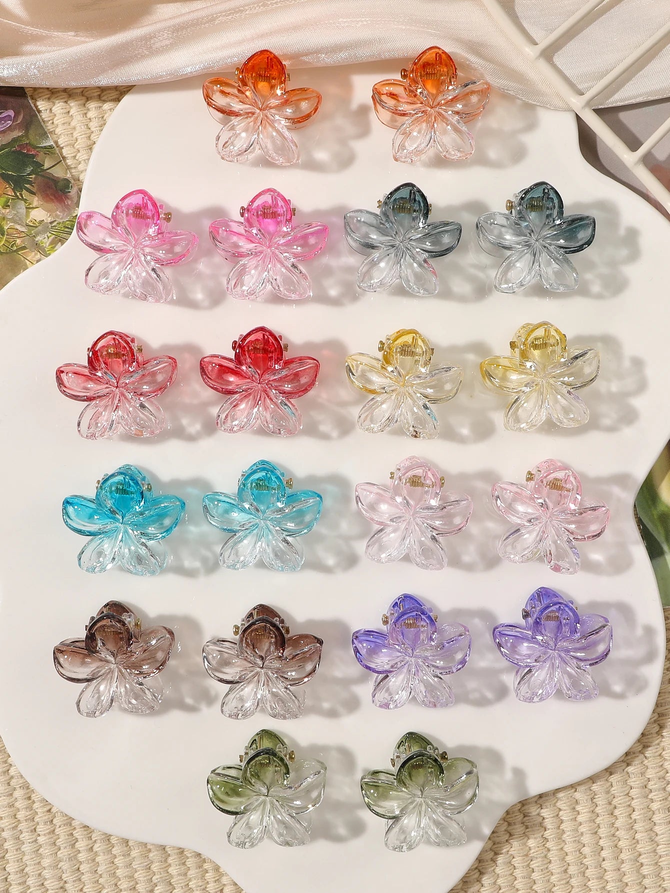 Mini Flower Hair Clips for Women