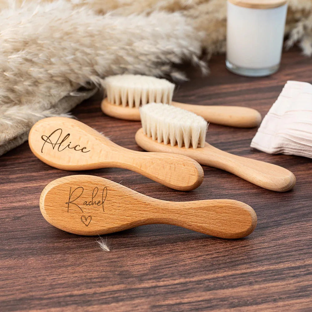 Personalized Baby Wooden Hairbrush