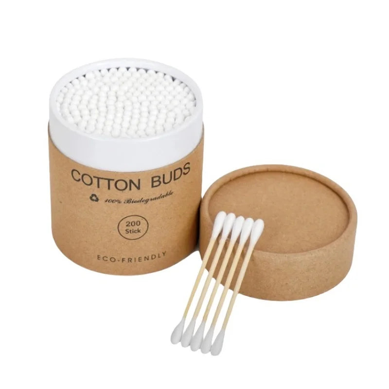 200 Pcs Bamboo Cotton Buds