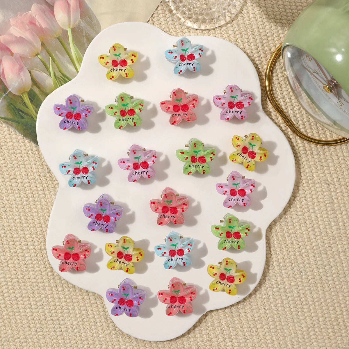 Mini Flower Hair Clips for Women