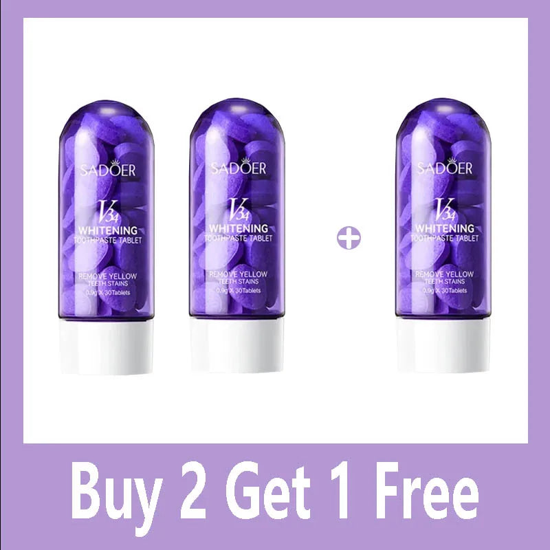 Grapes Flavor Solid Toothpaste Tablets