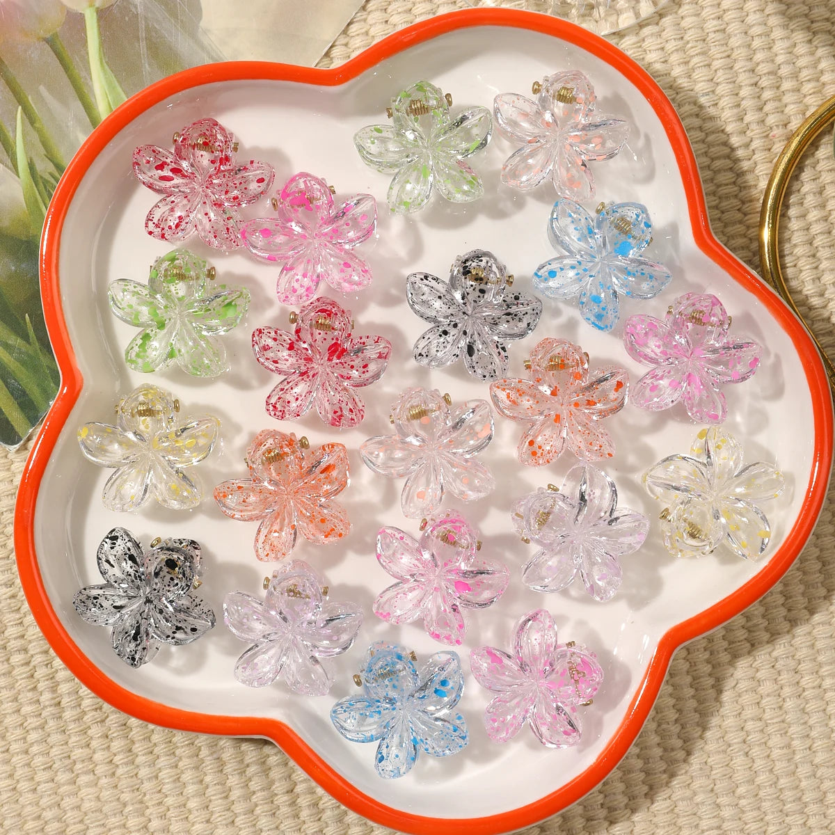 Mini Flower Hair Clips for Women