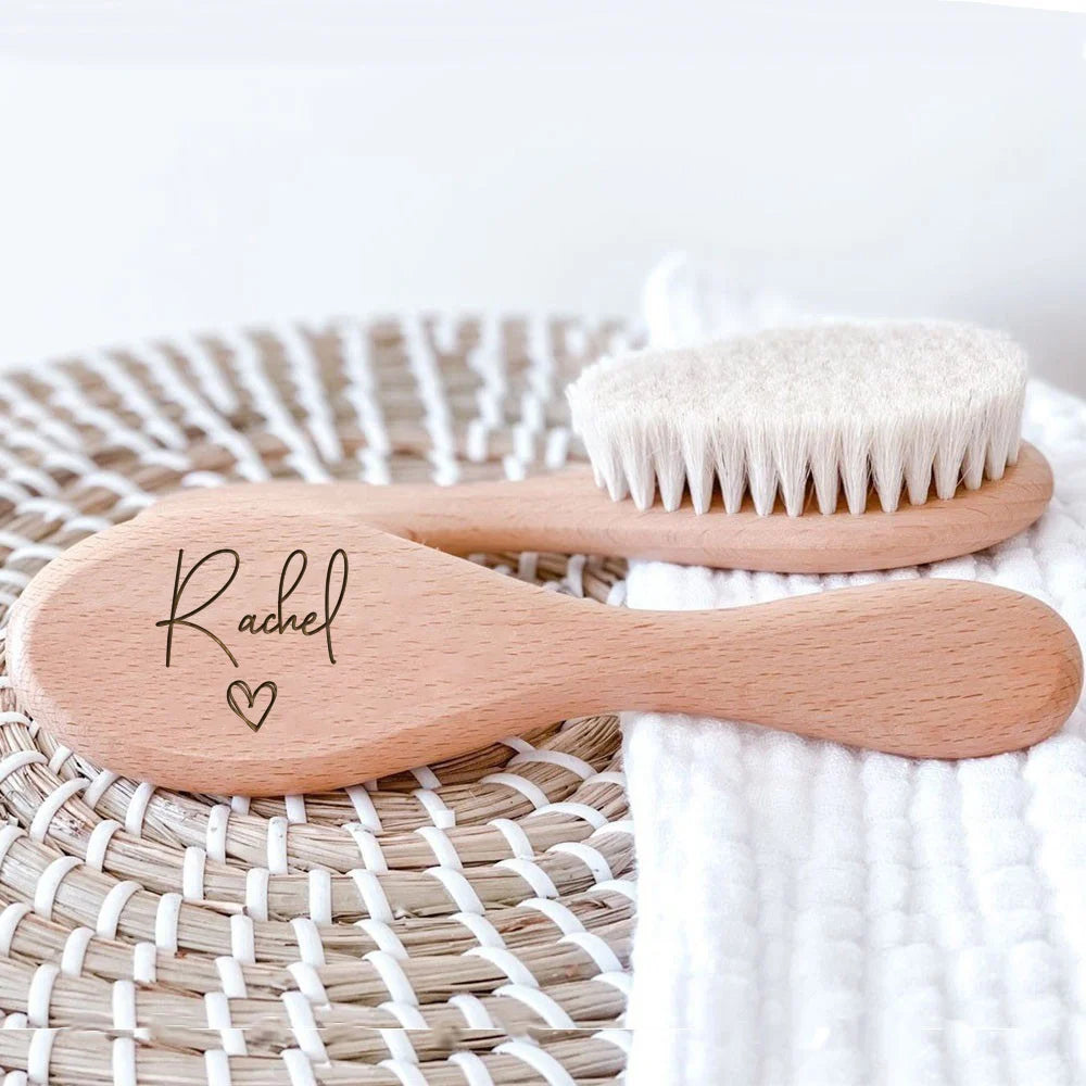 Personalized Baby Wooden Hairbrush