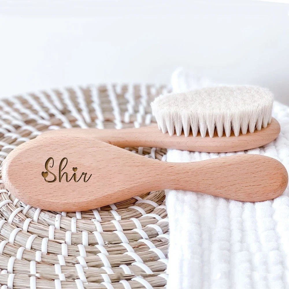 Personalized Baby Wooden Hairbrush