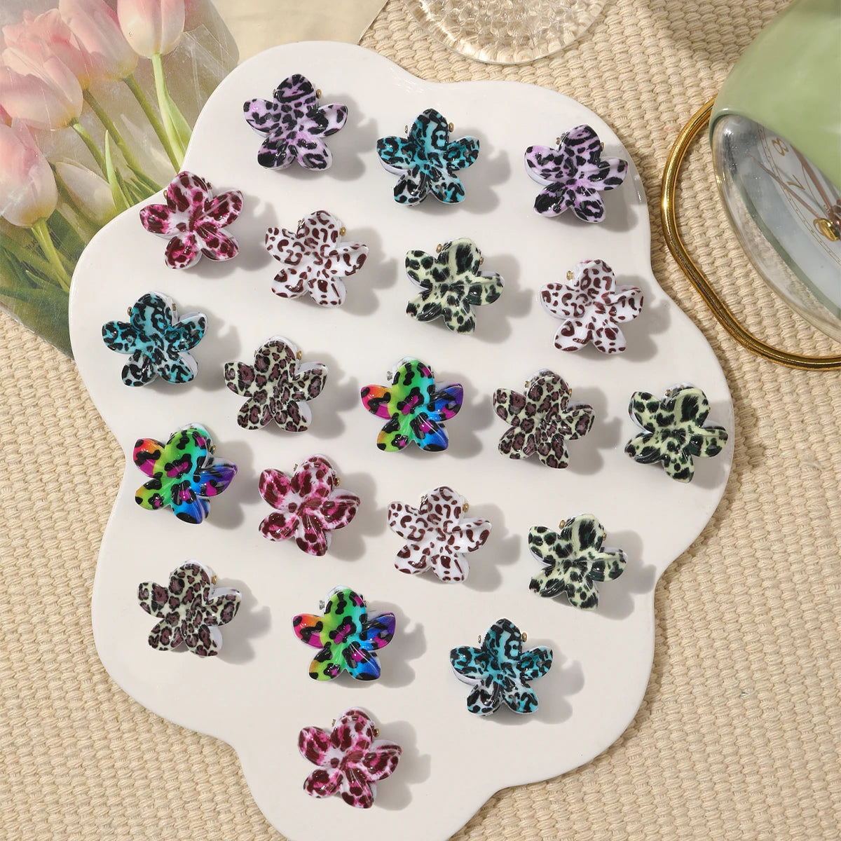 Mini Flower Hair Clips for Women