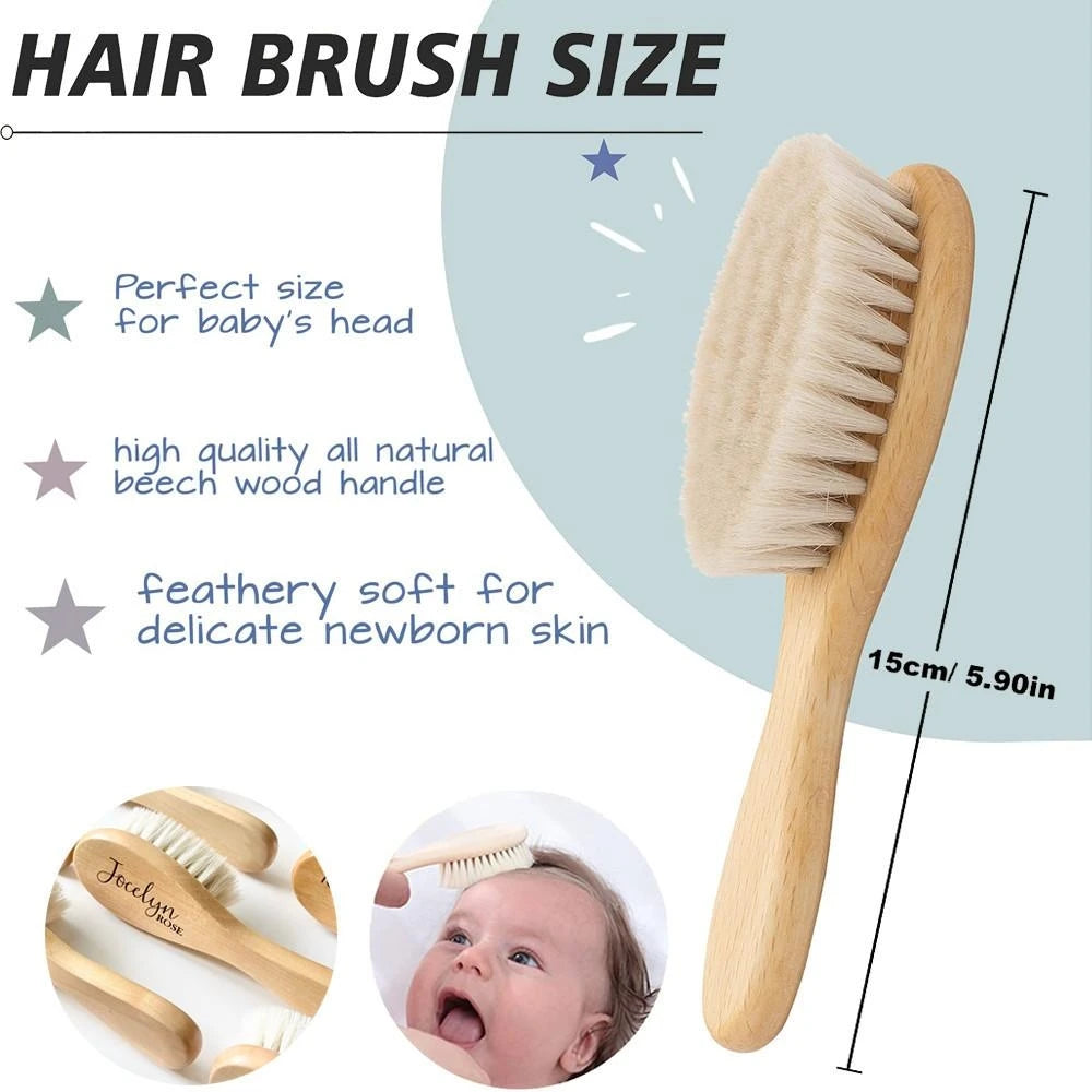 Personalized Baby Wooden Hairbrush