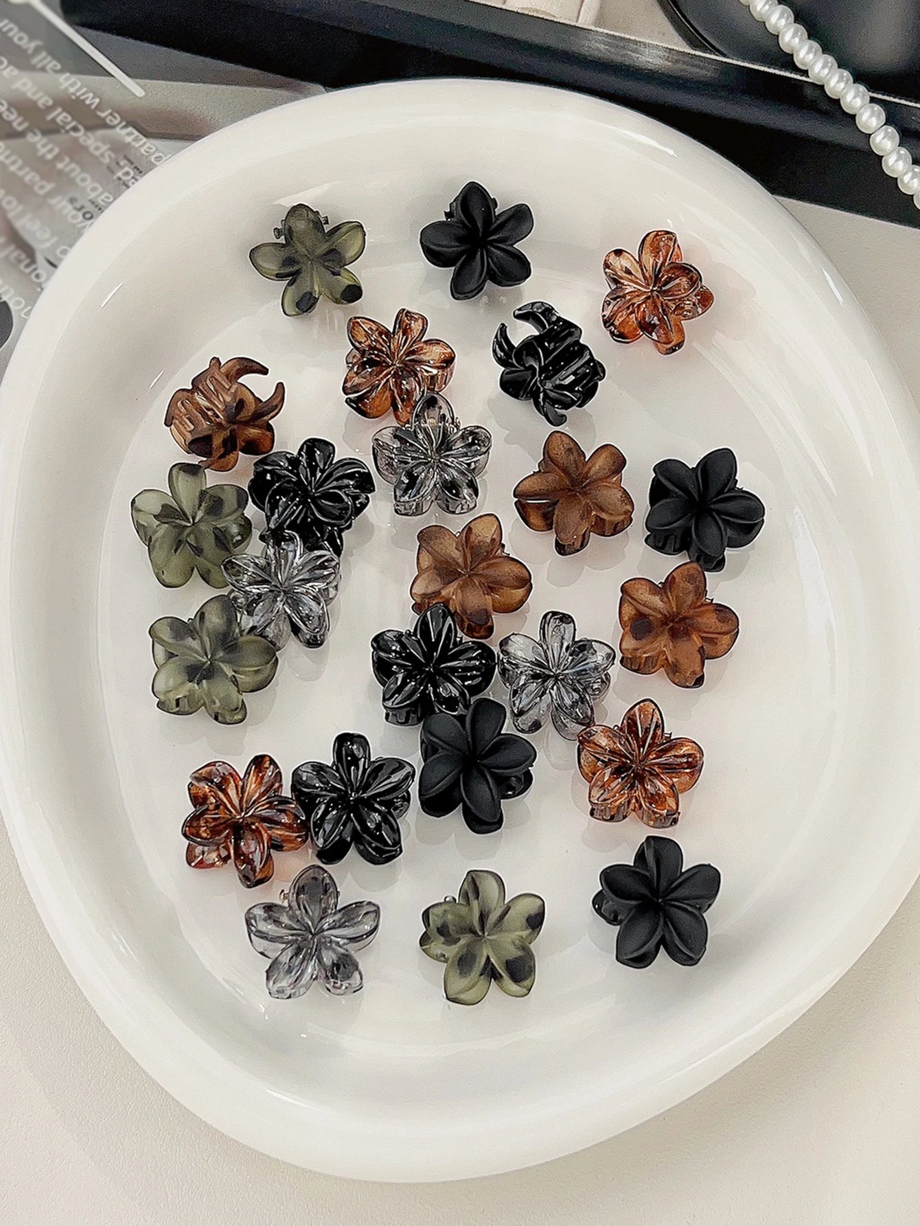 Mini Flower Hair Clips for Women