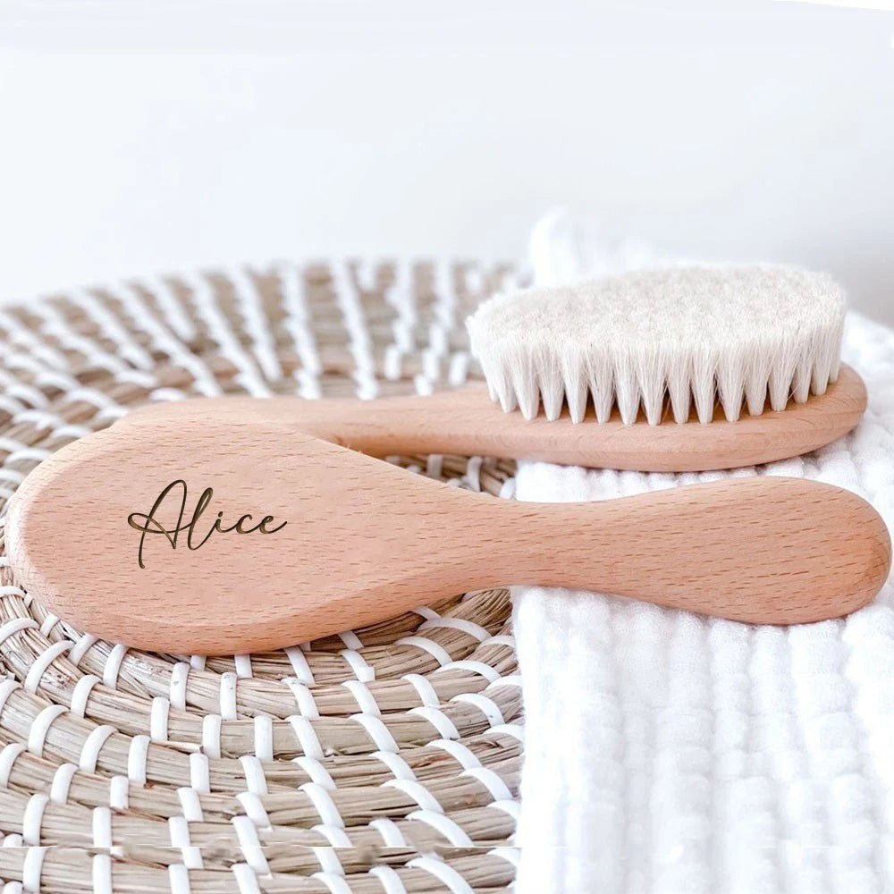 Personalized Baby Wooden Hairbrush