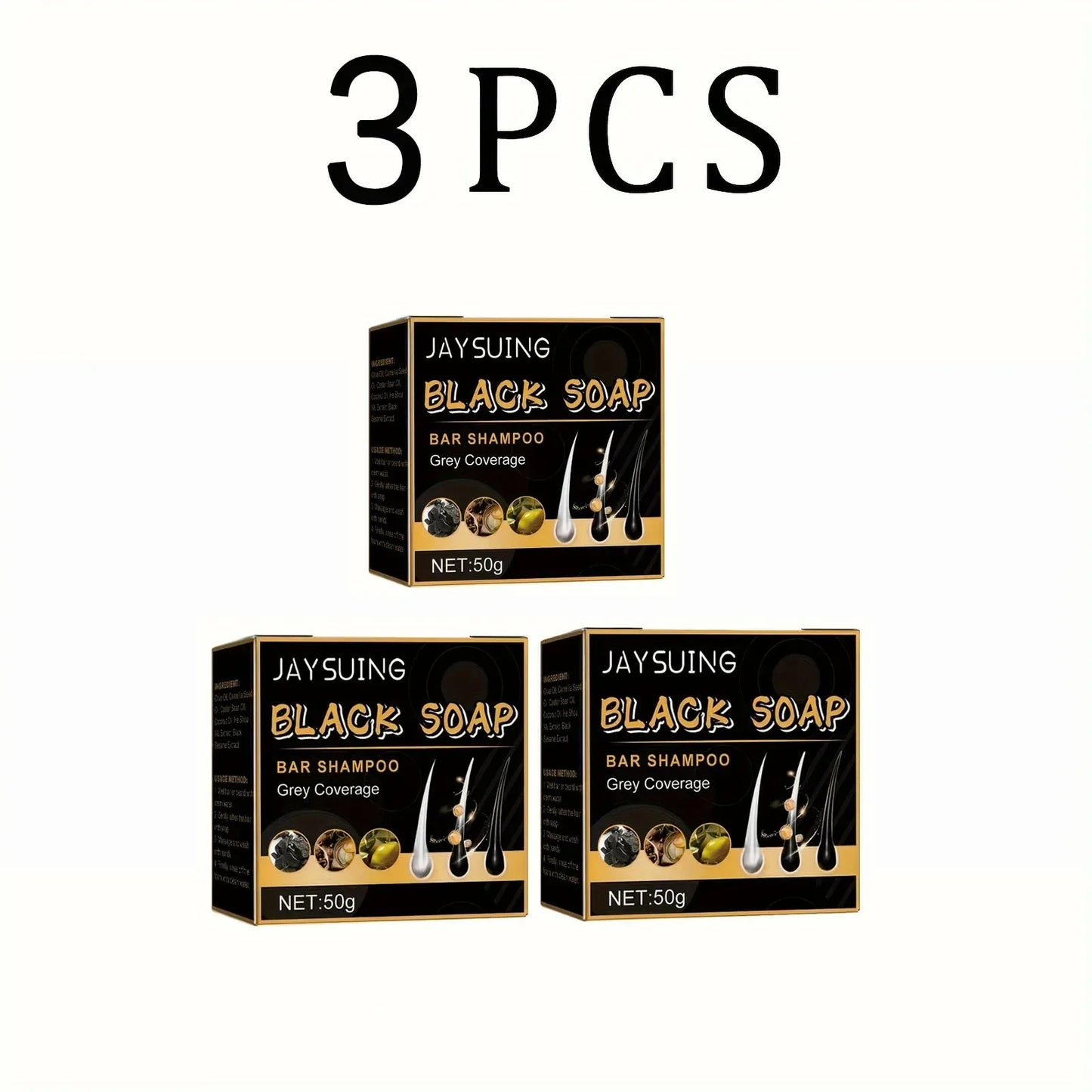 Polygonum Multiflorum Black Shampoo Soap