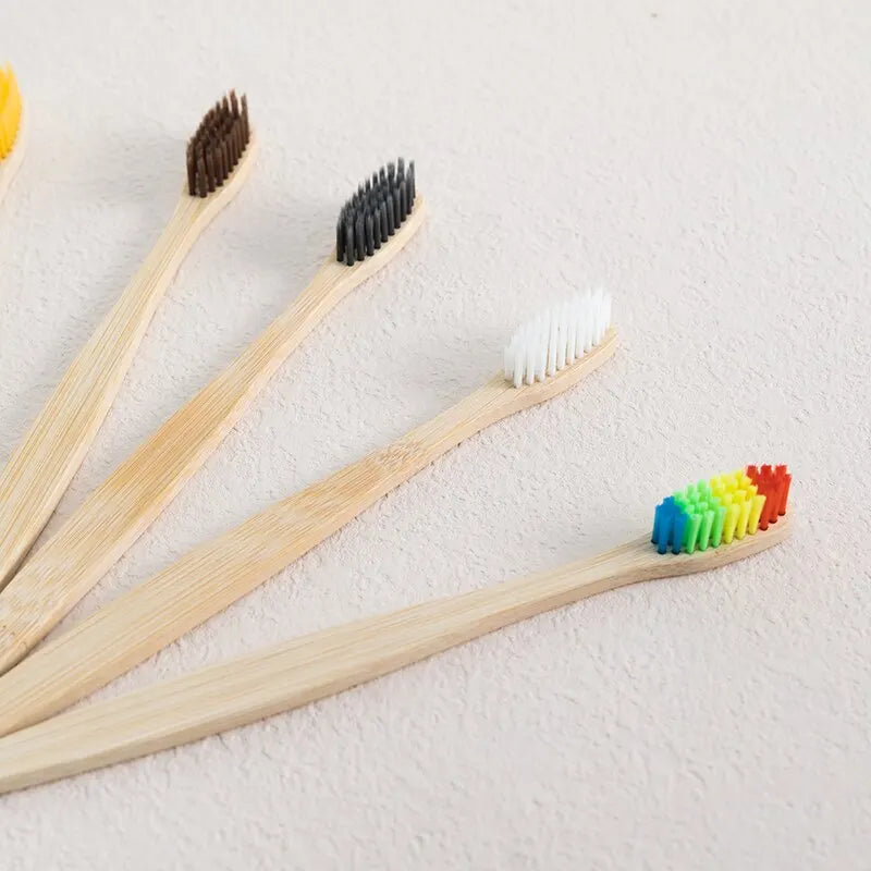 Bamboo Toothbrush Set