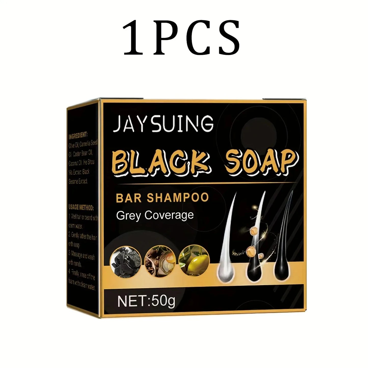 Polygonum Multiflorum Black Shampoo Soap