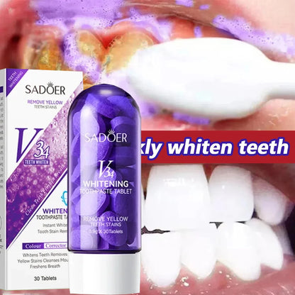 Grapes Flavor Solid Toothpaste Tablets